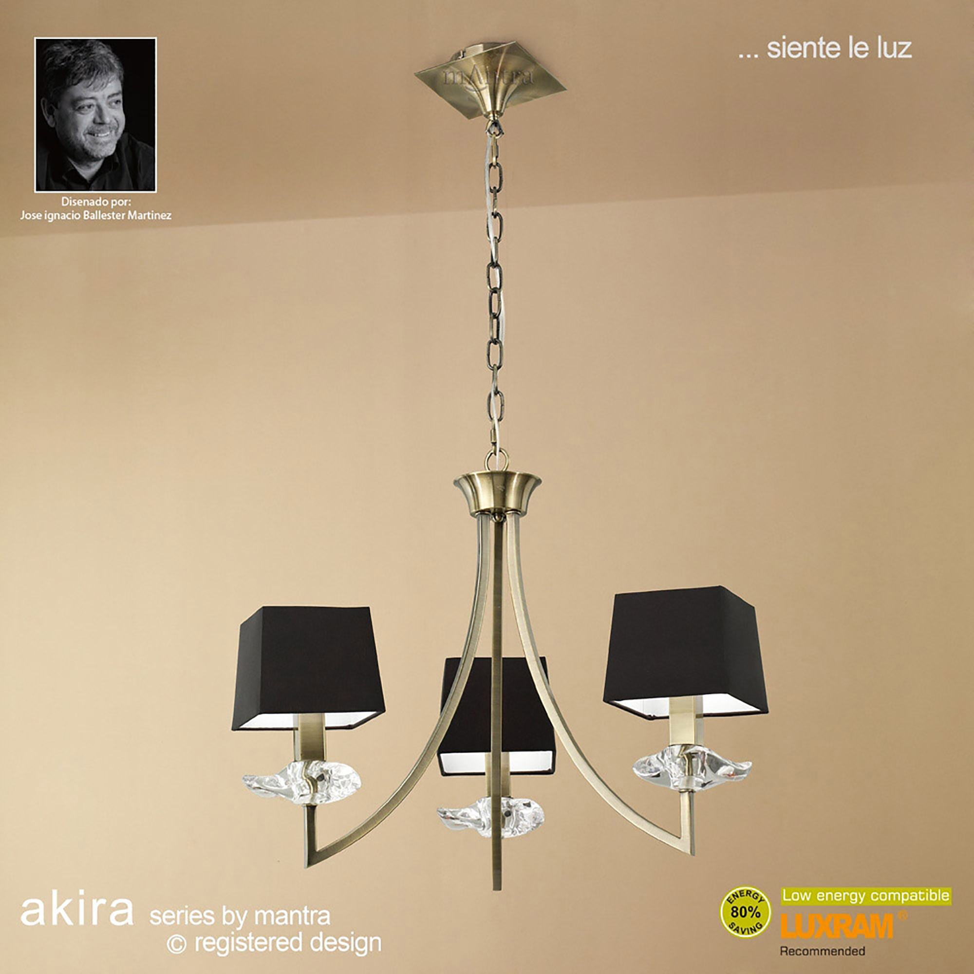 Akira AB Ceiling Lights Mantra Multi Arm Fittings
